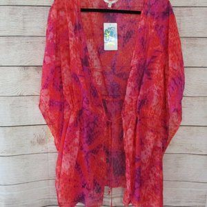 Hawaiian Tropic Hot Coral Swimsuit Cover Up
